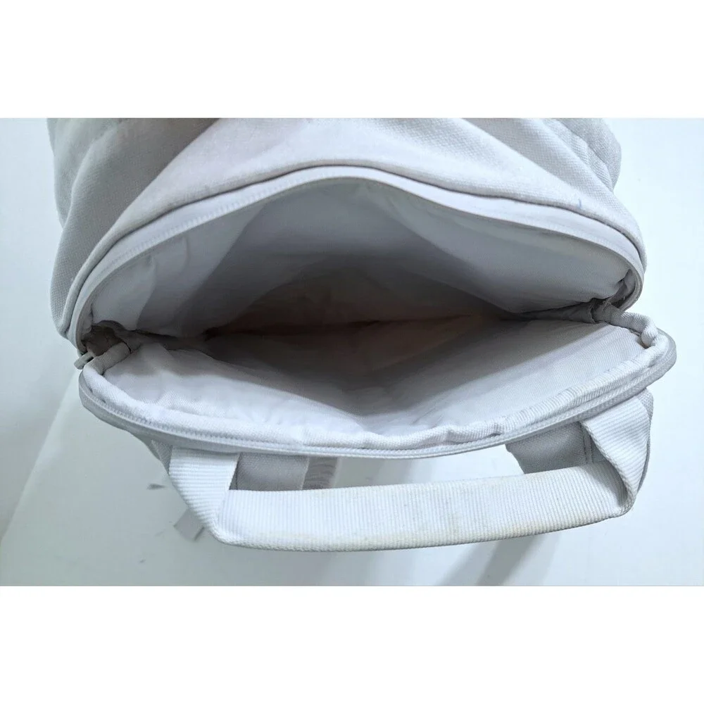 Brevite Backpack Laptop Compartment School Book Bag White